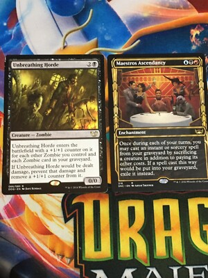 C5532 MAGIC GATHERING MTG UNBREATHING HORDE 066 MAESTROS ASCENDANCY RARE HP-DMG