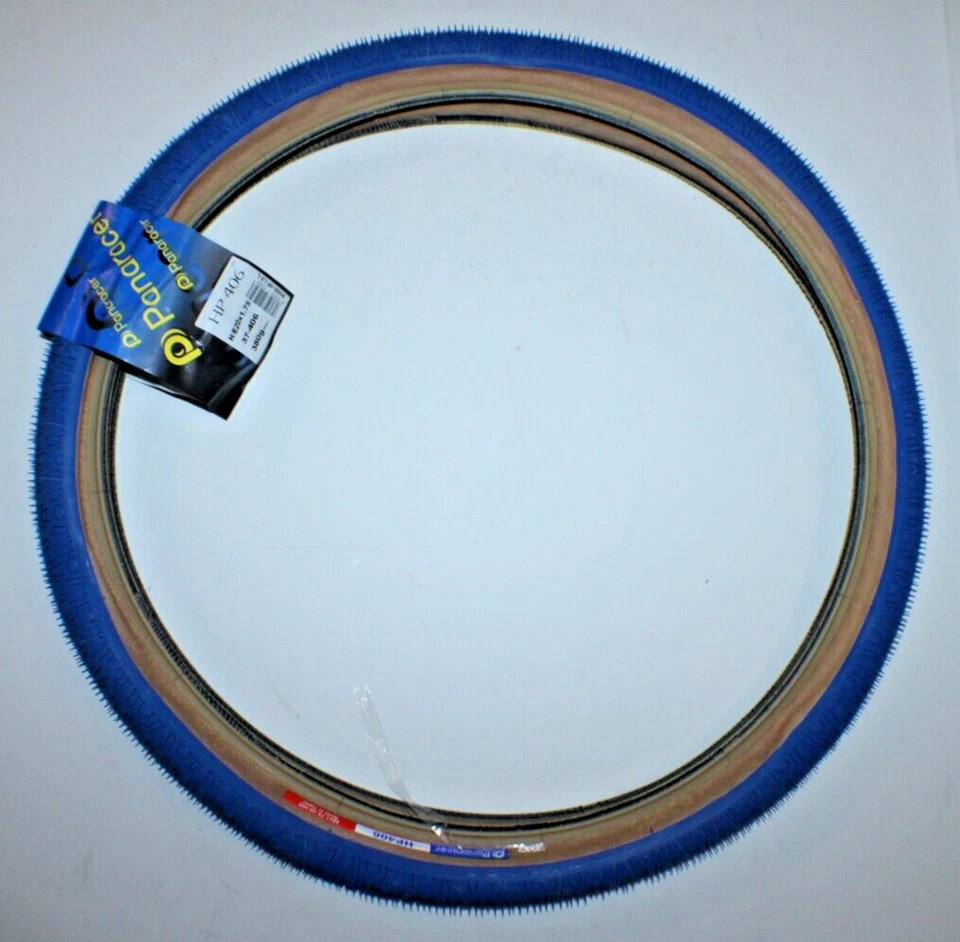 Panaracer HP406 BMX Tire Gumwall Blue NOS Old School 4 Hutch GT Haro Ships Free! - Image 2 of 4