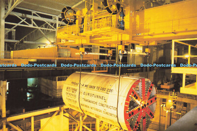 D162992 Installation of Tunnel Boring Machine at Sangatte Site. The Channel Tunn