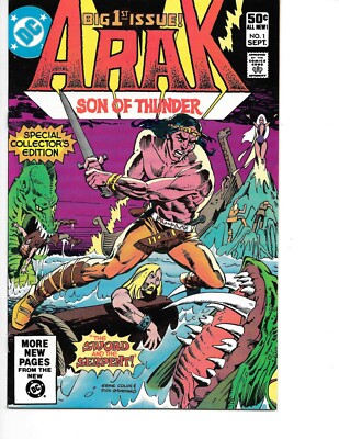 Arak Son Of Thunder #1 1st App. Anjelica  DC 1981 VF+/NM High Grade 