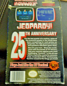 Jeopardy - 25th Anniversary Edition Nintendo Entertainment NES 1990 CIB Working