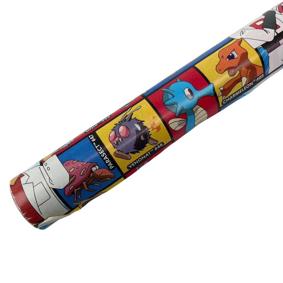 Pokemon Vintage 90's Gift Wrap American Greetings Wrapping Paper Birthday - Image 3 of 4
