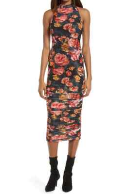 SNDYS High Tide Floral Sheath Dress In Red Floral WOMENS SIZE XS XSMALL NEW