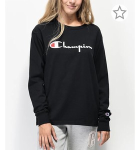 champion long sleeve black