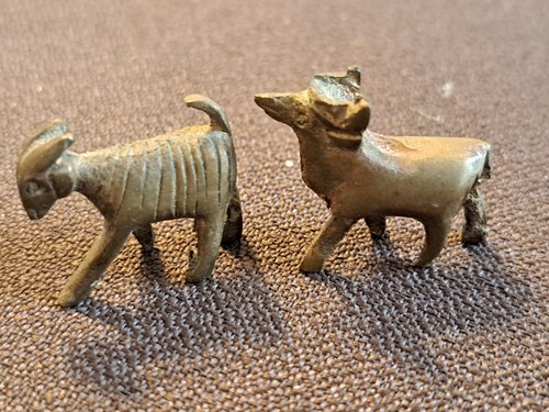 Vtg Miniature Brass Hand Made Animal Figures: Ram, Goat - Picture 17 of 17