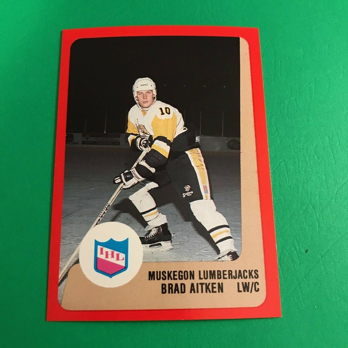 1988-89 ProCards Hockey - Brad Aitken - Muskegon Lumberjacks IHL
