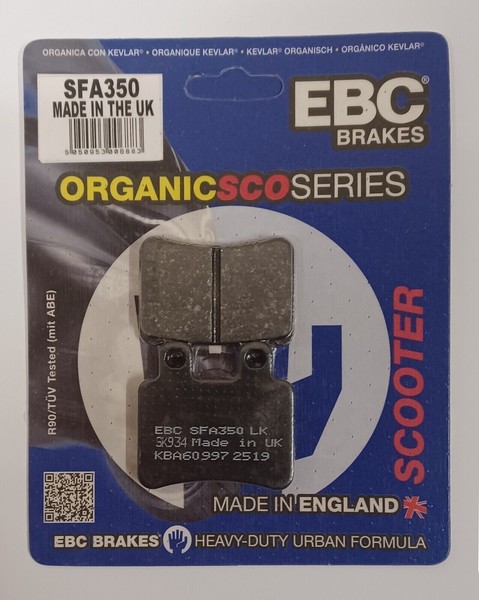 EBC Organisch Hintere BremsbeläGe FüR Peugeot Satelis 250 ( Ajp / 2007 Zu 2012)-image