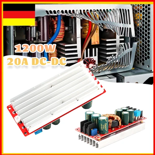 1200W 20A DC-DC Step Up Power Down Boost Voltage Converter Module Supply