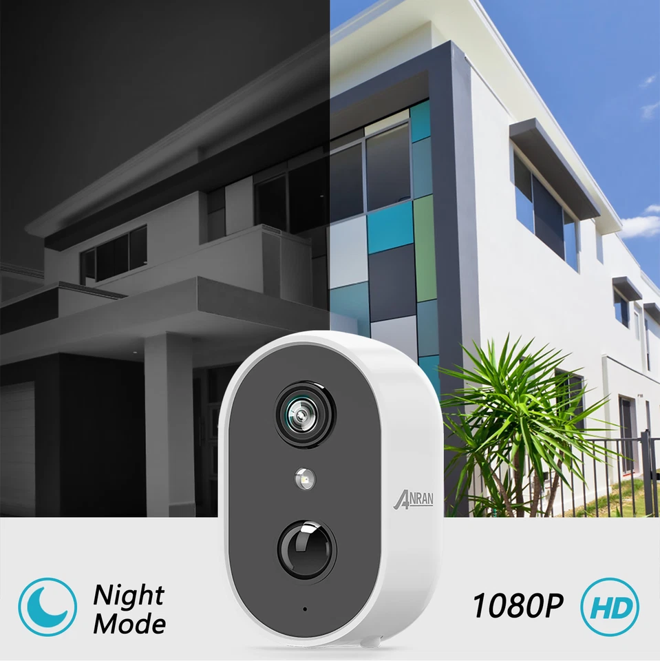 ANRAN Wireless Solar Security Camera Battery WiFi Spotlight Audio Night Vision - Image 4 of 4