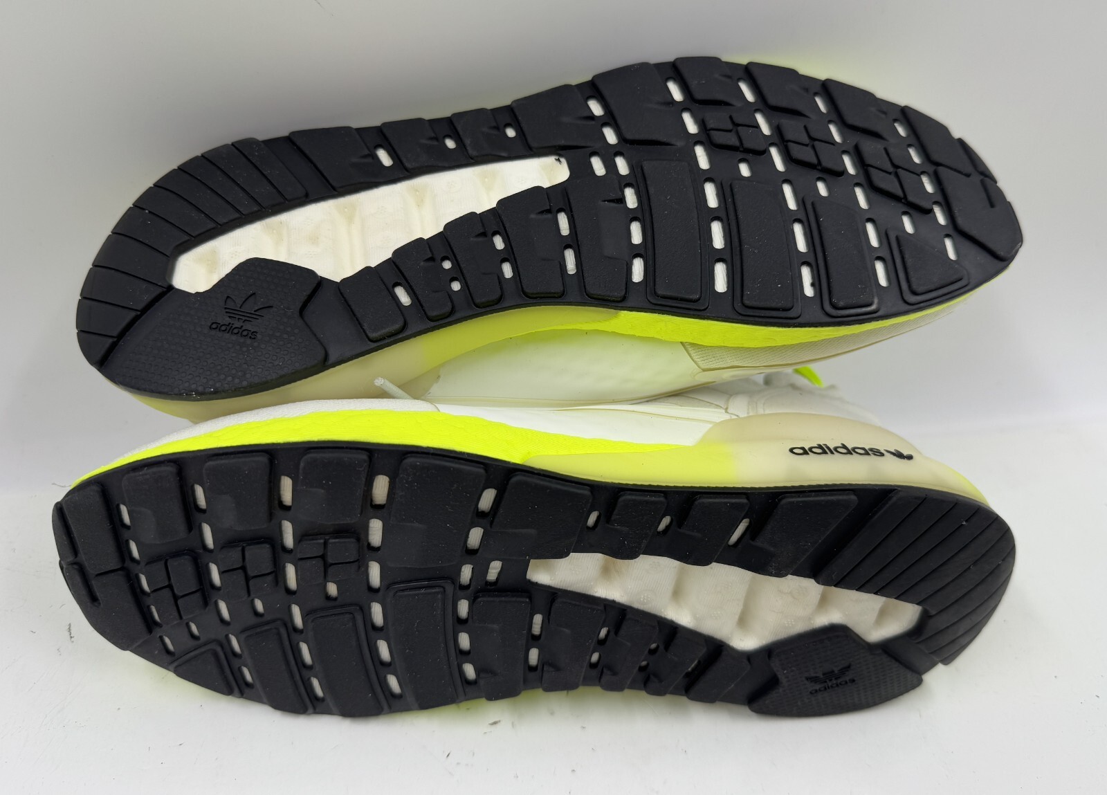 Adidas ZX 2K Boost Men's Sneakers Size 5 White Yellow  Athletic Shoes FW0480 thumbnail 7