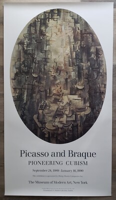 Picasso and Braque. Pioneering Cubism. Museum of Modern Art poster