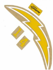 Like Chargers Throwback Football Helmet Decals 79-84