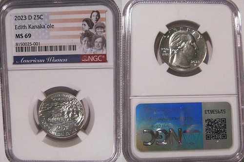 2023 D Edith Kanaka'ole 25c NGC MS 69 American Women Quarter