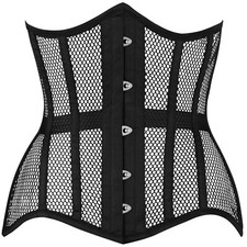 MODA Women's Waist Trainer Cincher Heavy Duty Steel Boned Underbust Cotton #M06