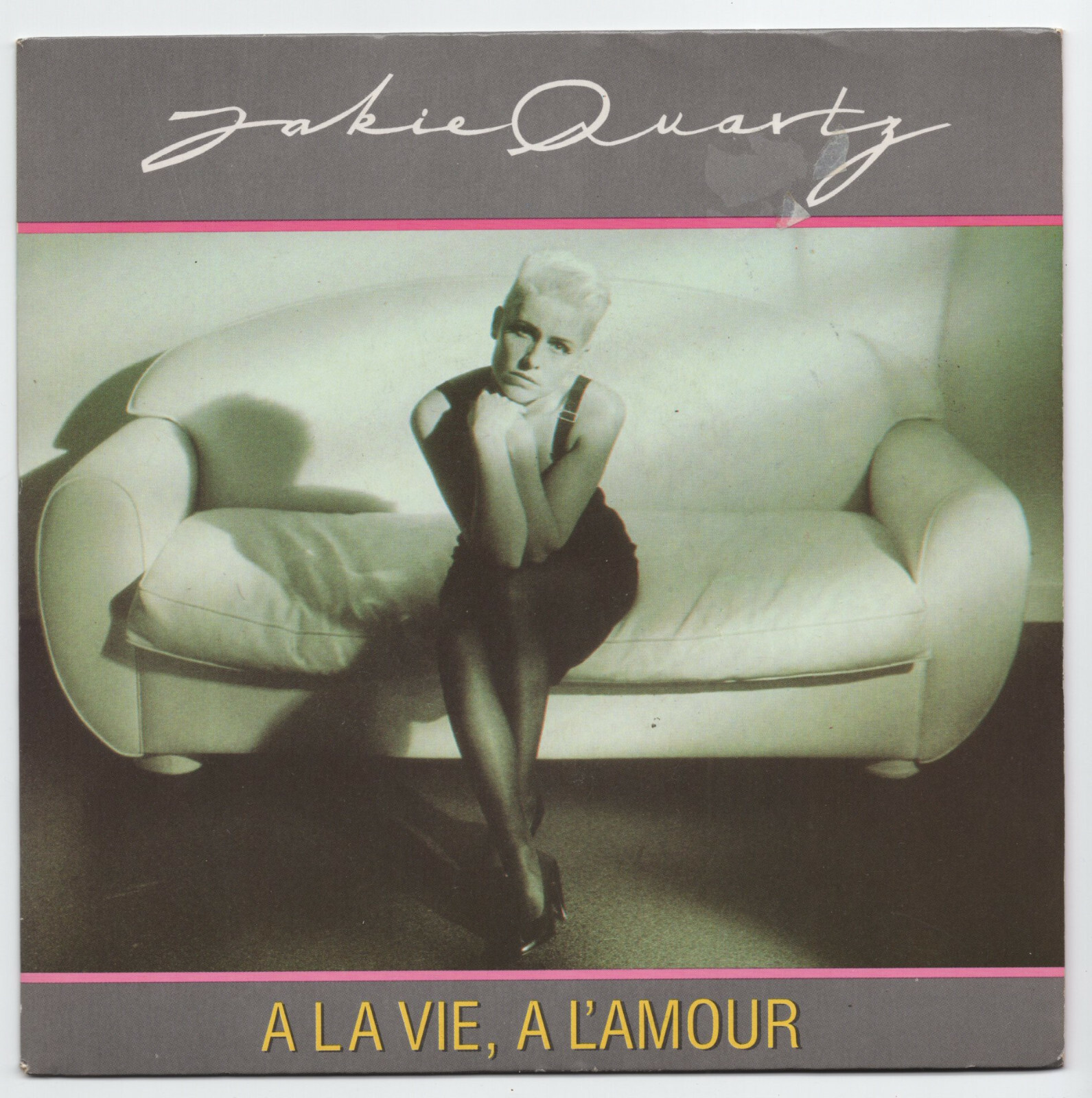 (U894) Jakie Quartz, A La Vie A L'Amour - 1989 - 7 inch vinyl