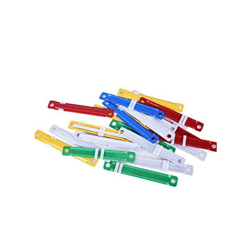Fasters File Clips 50pcs FILE CLIPS PLASTIC Assorted COLOR Paper File Document Fasteners ...