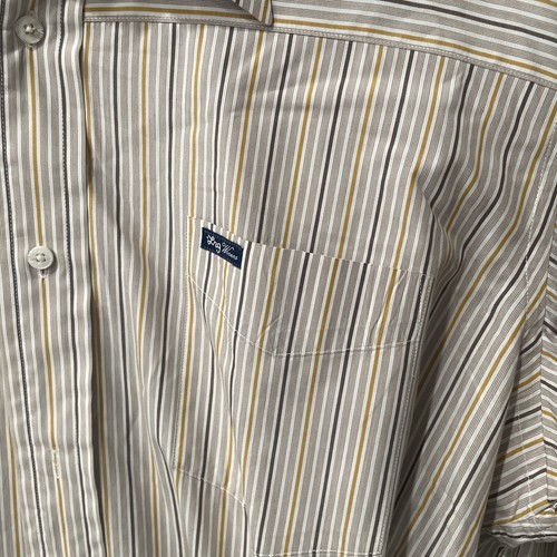 LRG Lifted Research Group Woven Men’s Long Sleeve Shirt Striped 3XL Americano - Picture 2 of 9