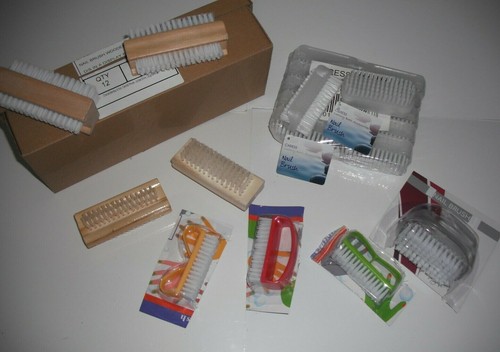 Nagelschrubberbürsten; Holz doppelseitig Pediküre Maniküre Reiniger, "STREICHELN" - Bild 2 von 31