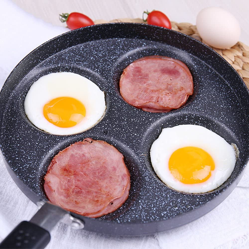 Aluminum 4-Cup Egg Frying Pan, Non Stick Egg Cooker Pan - Picture 6 of 11