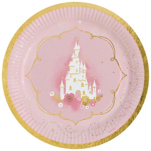 Amscan Princess For A Day Paper Round Birthday Party Plates (Pack of 8) (SG29075 - Picture 1 of 1