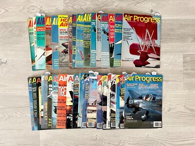 Air Progress Aviation from the Years 1963-1990 Lot of 36