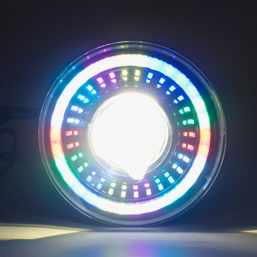 For 2018-2024 Jeep Wrangler JL Gladiator RGB Halo LED Headlights DRL Combo Kit - Picture 9 of 14