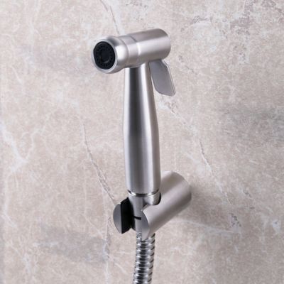 304SUS Cloth Diaper Sprayer Bathroom Spray Wand Shattaf Bidet Kit Brushed Nickel