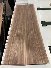 "Muddy" Walnut Raw Wood Veneer 2 sheets 60'' x 10'' 812B