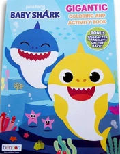 Pinkfong Baby Shark Gigantic coloring and activity book 200 pages BONUS