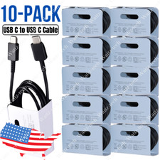 10PACK Type USB-C To USB-C Cable Fast PD Charger For Samsung Charging Cord Lot