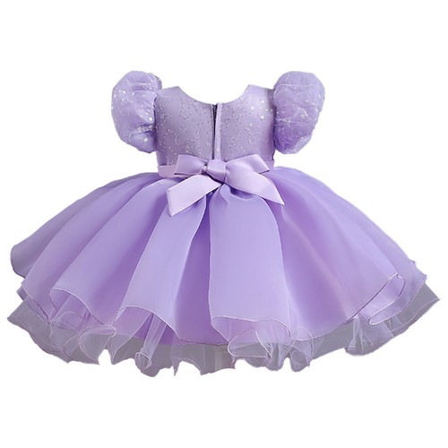 Baby Girl Princess Tutu Dress Newborn Summer Short Sleeve Birthday Party Clothes - Picture 29 of 53