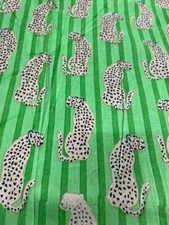 Indian 5 Yard Hand Block Print Tiger Cotton Fabric Block Print Dress Material
