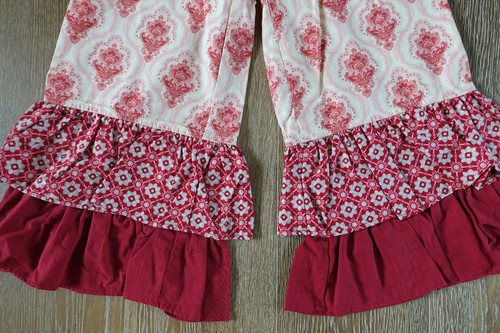 Persnickety Girls Holiday Dylan Ruffle Pants Size 8 NWT Made in USA! - Picture 2 of 5