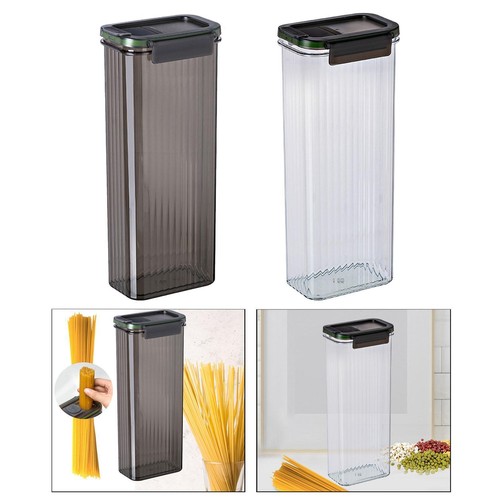 Spaghetti Container Clear Pasta Container Airtight for Tea Cereals Dry ...