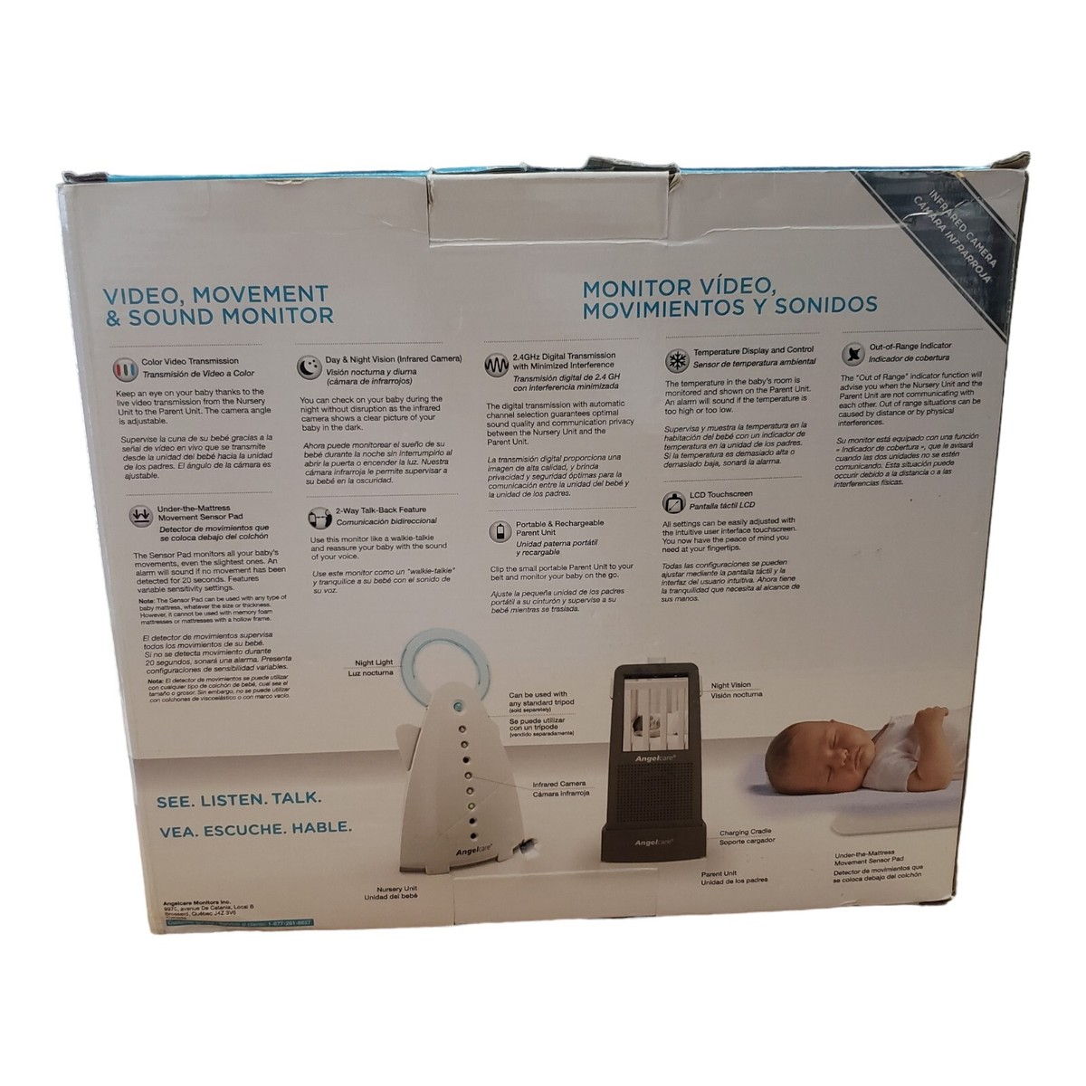 Angelcare Platinum Edition Movement Monitor Sound Monitor w