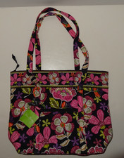 NEW VERA BRADLEY QUILTED VILLAGER TOTE BAG PIROUETTE PINK