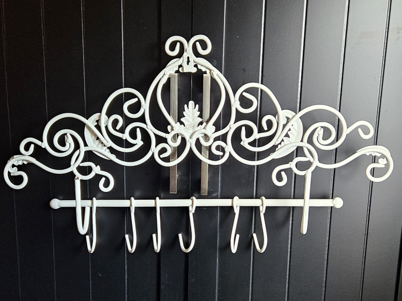 Vintage Decorative necklace holder with Scroll Design Cinderella Carriage Ride