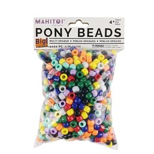 Luxury Jewelry Craft 1K American Multi Colors Pony Beads - 9mm, Multicolor