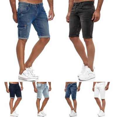 TAZZIO Jeans Shorts | Slim Fit | Herren Cargo Hose | Stretch | Bermuda | Denim