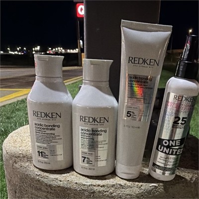 Redken Acidic Bonding Concentrate Shampoo + Conditioner + Treatment Set
