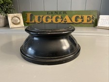 Vintage Ebonised Wooden Trophy Cup Stand Plinth Base