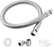 Industrial Grade Compressor Jumper Hose 3/4" NPT Male x 40" Length,Stainless ...