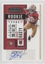 2020 Panini Contenders Rookie Ticket Jamycal Hasty #230 Auto bn5