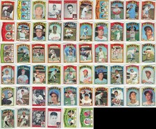 (50) 1972 Topps Vintage Lot VG-EX MLB Baseball Cards Partial Set Collection