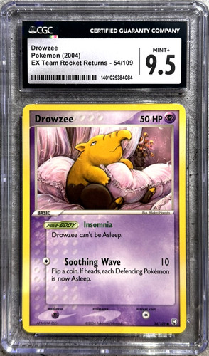 Drowzee graded CGC 9.5 for sale on eBay