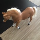 Tan Plastic Horse Figurine Model Figure with White Mane & Tail — photo 2