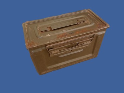 U.S MILITARY WWII 50 CAL AMMO CAN SIDE LOADER AMMUNITION CAN ARMY