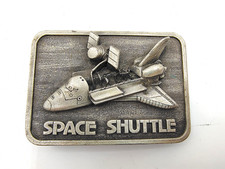 Vintage NASA Space Shuttle Belt Buckle 1980 The Buckle Connection MCMLXXX
