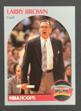 Larry Brown #328 Hoops 1990-91 Spurs HOF Coach NBA