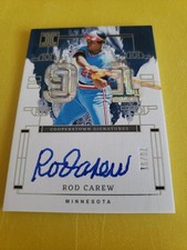 2024 Panini Impeccable Cooperstown Signatures Rod Carew #ICS-RC /91 Twins HOF